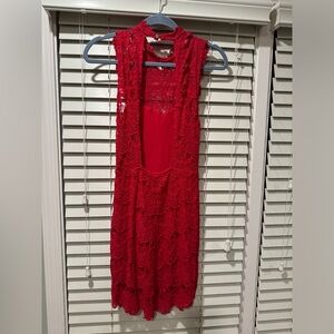 FREE PEOPLE Intimately red dress size M